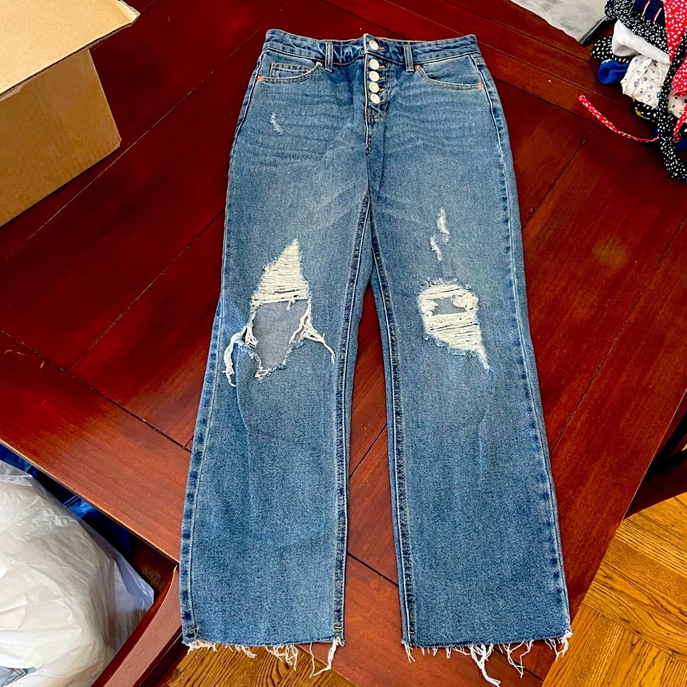 High Rise Straight Jeans NEW no tags